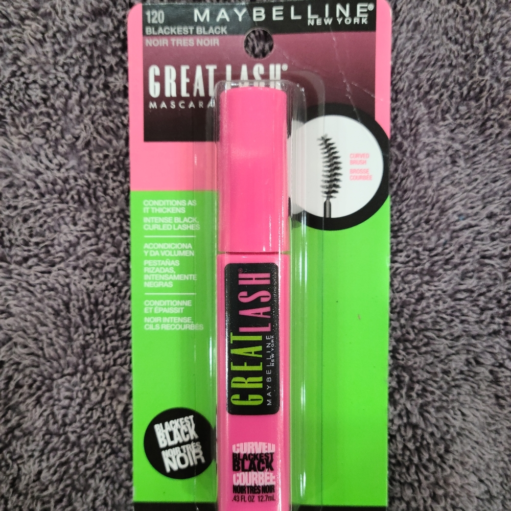 Maybelline Great Lash Mascara, Blackest Black